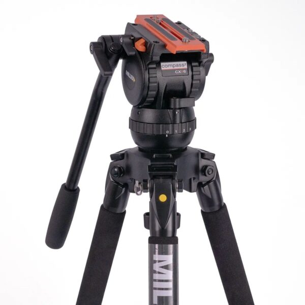 Miller 4057 Versa CXV6 Solo-Q 75 2-STG (Carbon Fibre) Tripod System with Bag - Image 4