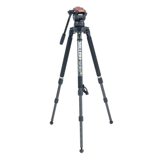 Miller Versa 4117 CXV10 Solo-Q 100 2-STG (Carbon Fibre) Tripod System With Bag - Image 4