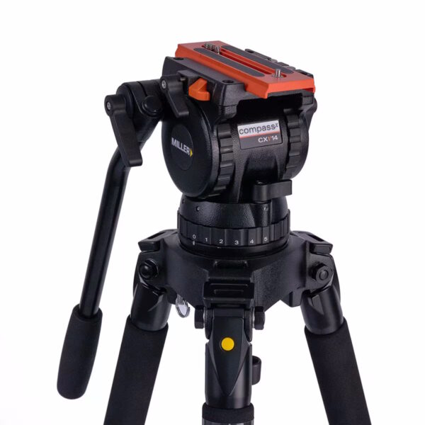 Miller Versa 4147 CXV14 Solo-Q 100 2-STG (Carbon Fibre) Tripod System with Bag - Image 3
