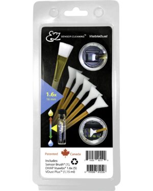 VisibleDust EZ Sensor Cleaning Kit PLUS with VDust Plus, 5 x Orange DHAP 1.6x Vswabs and Sensor Brush