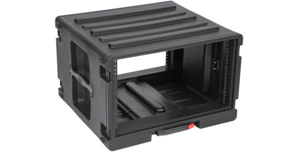 SKB 1SKB-R6UW 6U Space Rack Stacks With Roto Racks, Wheels, And Handle