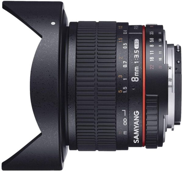 Samyang 8mm F3.5 UMC II Fisheye Canon EF Camera Lens - Image 4