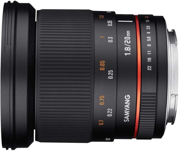 Samyang 20mm F1.8 UMC II Nikon AE Full Frame Camera Lens - Image 3