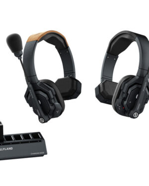 Hollyland Solidcom SE Global 2S 2-Person Full-Duplex Single-Ear Noise-Canceling Headset Intercom System (2.4 GHz)