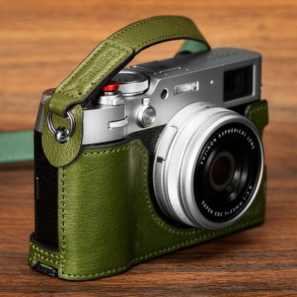 SmallRig Leather Half Case Kit for FUJIFILM X100VI (Green) 4701 - Image 4