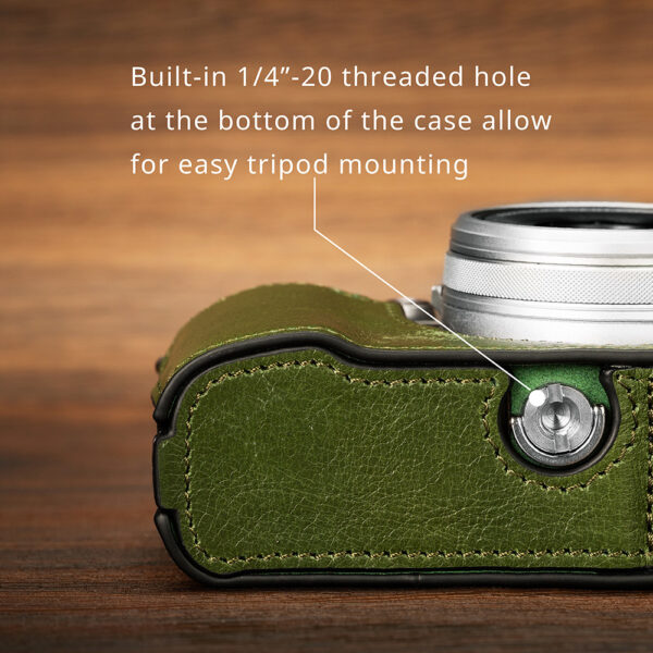 SmallRig Leather Half Case Kit for FUJIFILM X100VI (Green) 4701 - Image 3