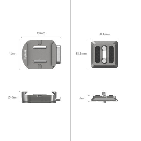 SmallRig HawkLock H38 Arca-Swiss Quick Release Mount Plate 4486 - Image 2