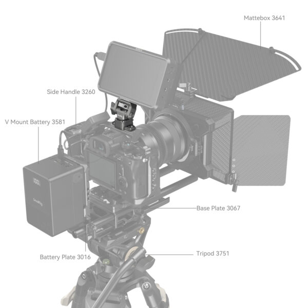 SmallRig HawkLock H21 Quick Release Monitor Support with NATO Clamp 4487 - Image 6