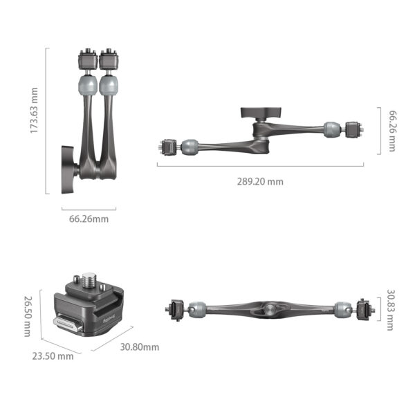 SmallRig HawkLock H21 Quick Release Rosette Magic Arm (11") 4489 - Image 2