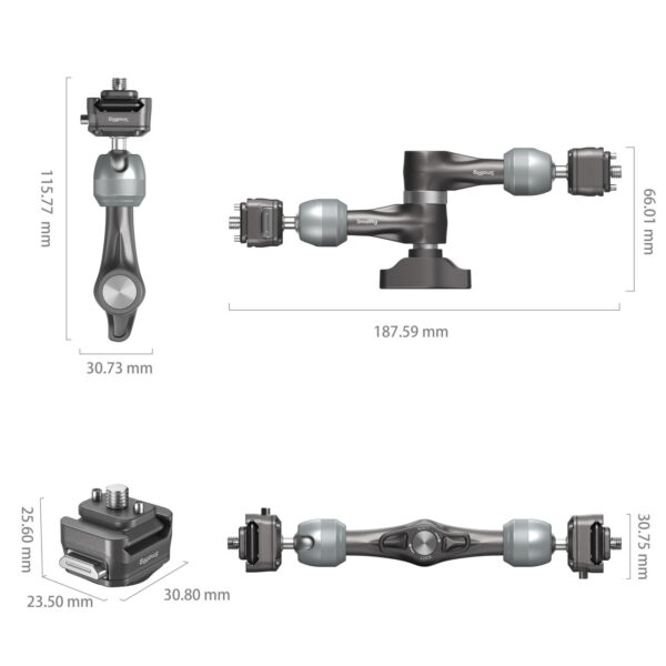 SmallRig HawkLock H21 Quick Release Rosette Magic  Arm (7") 4490 - Image 3