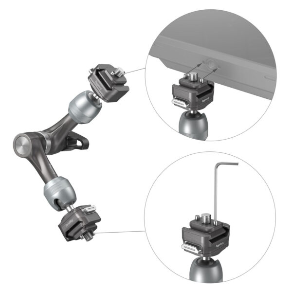 SmallRig HawkLock H21 Quick Release Rosette Magic  Arm (7") 4490 - Image 4
