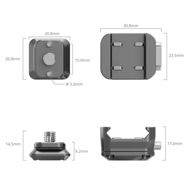 SmallRig HawkLock H21 Universal Quick Release Mount Plate Kit 4491 - Image 2