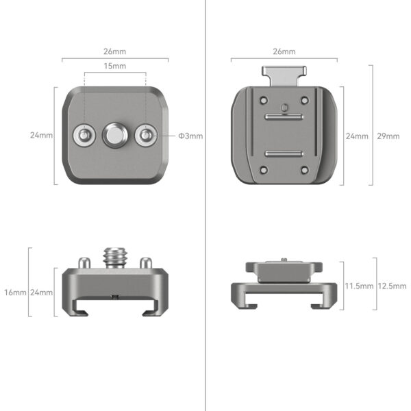 SmallRig HawkLock H18 Quick Release Support with Cold Shoe 4500 - Image 3