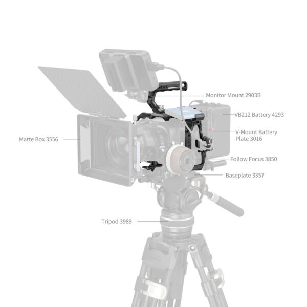 SmallRig Basic Cage Kit for Blackmagic Design Cinema Camera 6K 4574 - Image 7
