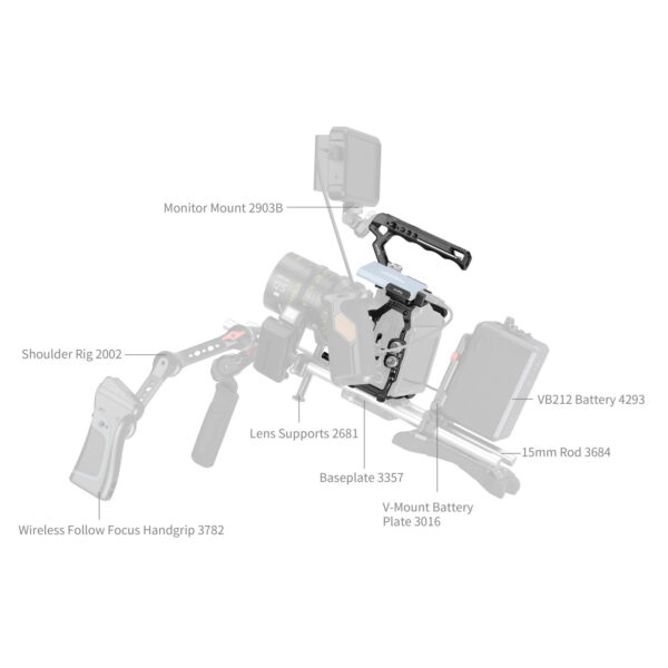 SmallRig Basic Cage Kit for Blackmagic Design Cinema Camera 6K 4574 - Image 8