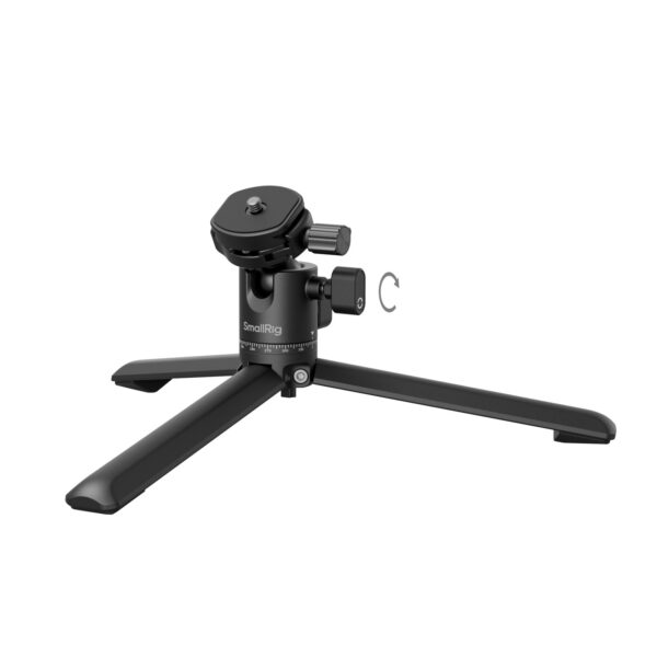 SmallRig Metal Tabletop Tripod with Arca-Swiss Quick Release Plate and Panoramic Ball Head 4630 - Image 2