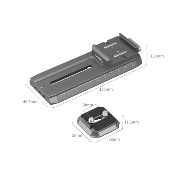 SmallRig HawkLock H38 Manfrotto Quick Release Plate for DJI Stabilizers 4638 - Image 3