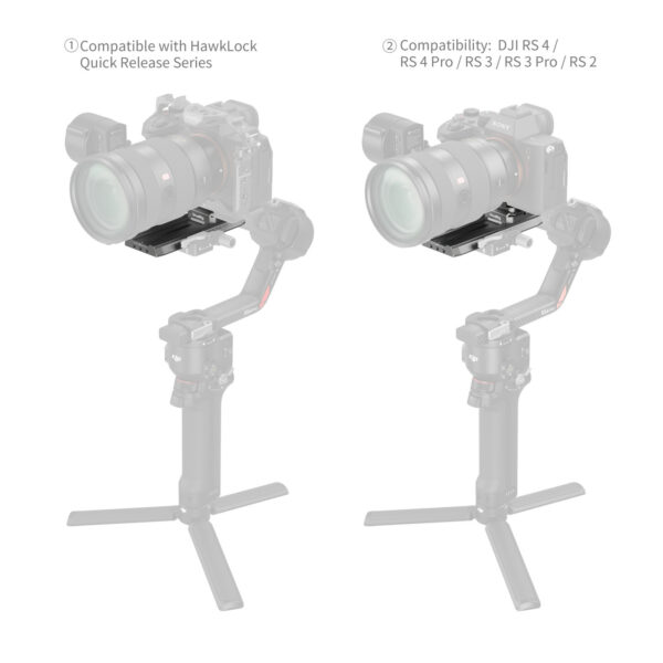 SmallRig HawkLock H38 Manfrotto Quick Release Plate for DJI Stabilizers 4638 - Image 4