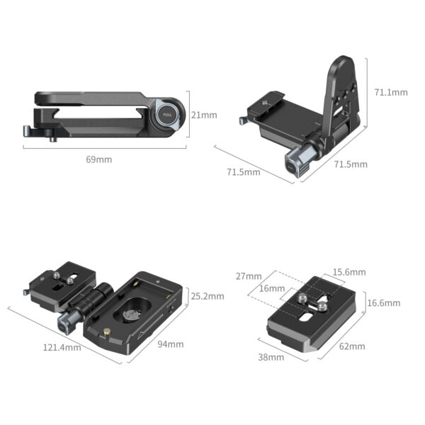 SmallRig NP-F Battery Adapter Mount Plate Kit for Mirrorless Cameras 4696 - Image 3