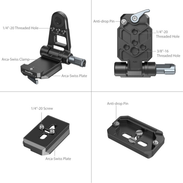 SmallRig NP-F Battery Adapter Mount Plate Kit for Mirrorless Cameras 4696 - Image 4
