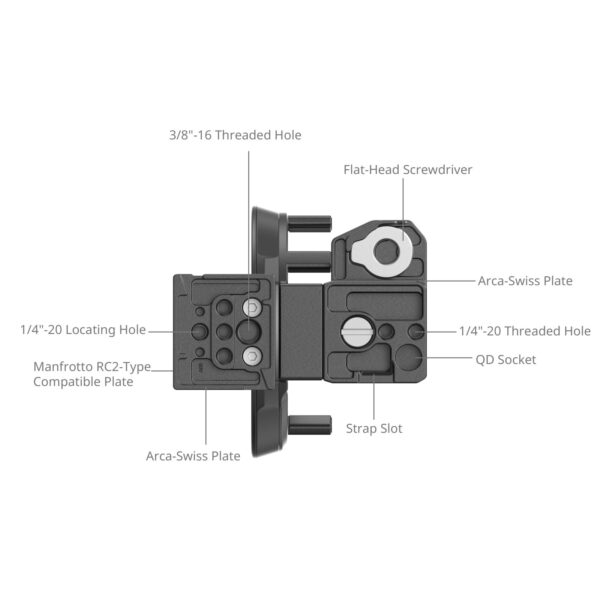 SmallRig Rotatable Horizontal-to-Vertical Mount Plate Kit for Panasonic LUMIX S5 II / S5 IIX / G9 II 4702 - Image 5