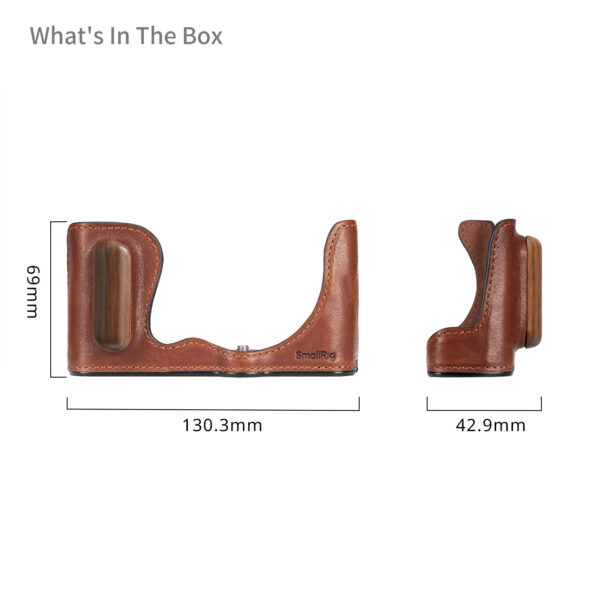 SmallRig Leather Half Case for Panasonic LUMIX S9 4703 - Image 2