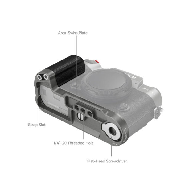 SmallRig Silicone L-Shape Handle for FUJIFILM X-T50 (Charcoal Silver)4712 - Image 4