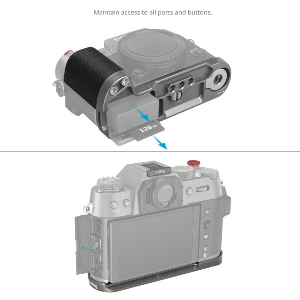 SmallRig Silicone L-Shape Handle for FUJIFILM X-T50 (Charcoal Silver)4712 - Image 5