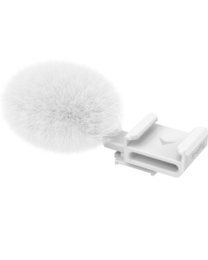 SmallRig Cold Shoe Adapter with Furry Windscreen (White) for Sony ZV series cameras 4734