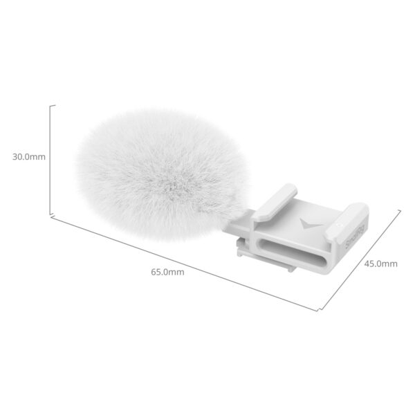 SmallRig Cold Shoe Adapter with Furry Windscreen (White) for Sony ZV series cameras 4734 - Image 4
