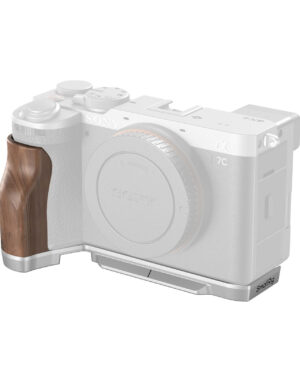 SmallRig L-Shape Mount Plate with Wooden Handle for Sony Alpha 7C II / Alpha 7CR 4796