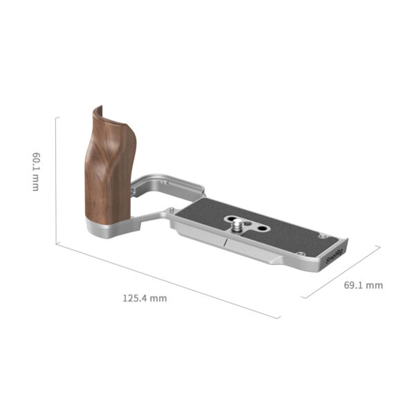 SmallRig L-Shape Mount Plate with Wooden Handle for Sony Alpha 7C II / Alpha 7CR 4796 - Image 3