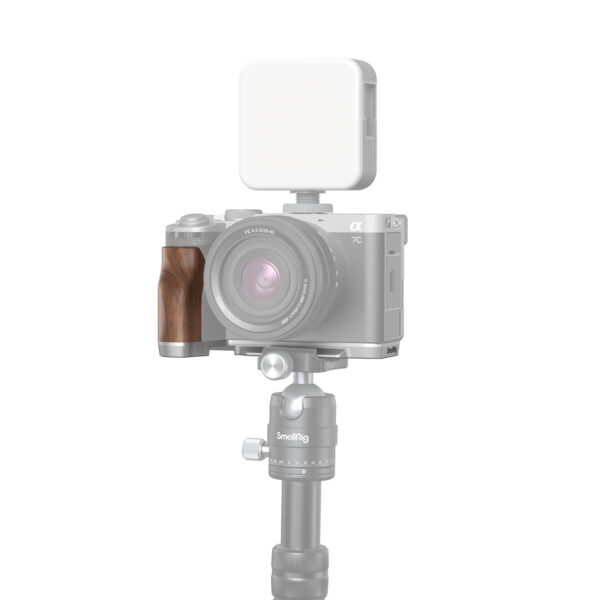 SmallRig L-Shape Mount Plate with Wooden Handle for Sony Alpha 7C II / Alpha 7CR 4796 - Image 5