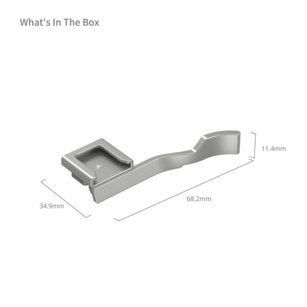 SmallRig Thumb Grip for Sony Alpha 7C II / Alpha 7CR / Alpha 7C (Sliver) 4818 - Image 2