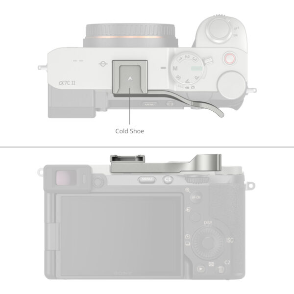 SmallRig Thumb Grip for Sony Alpha 7C II / Alpha 7CR / Alpha 7C (Sliver) 4818 - Image 3