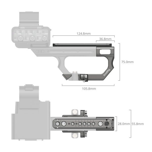 SmallRig Extension Mount Plate Kit for Sony FX3 / FX30 XLR Handle 4830 - Image 2
