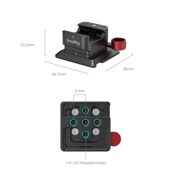 SmallRig NATO Clamp to Arca-Swiss Quick Release Plate MD4857 - Image 3