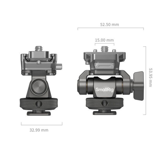 SmallRig HawkLock Quick Release Monitor Support with H21 Cold Shoe Mount 4888 - Image 2