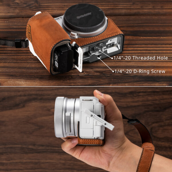 SmallRig Leather Case Kit for Sony ZV-E10 II (Brown) 4889 - Image 5