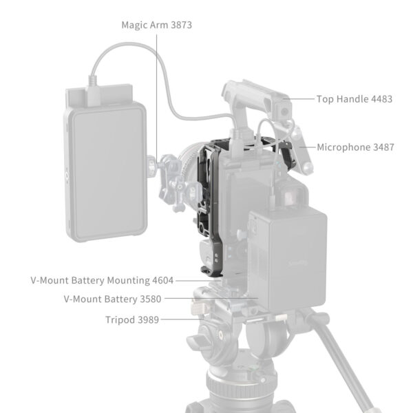 SmallRig HawkLock Quick Release Cage for Canon EOS R5 Mark II 4977 - Image 8