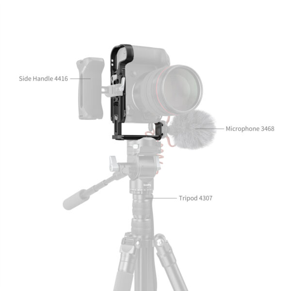 SmallRig L-Shape Mount Plate for Canon EOS R5 Mark II 4983 - Image 6