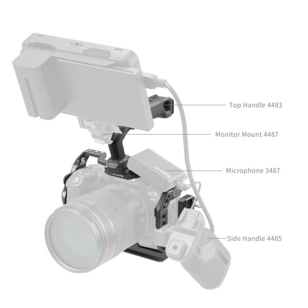 SmallRig HawkLock Quick Release Cage Kit for Canon EOS R5 Mark II 5029 - Image 5