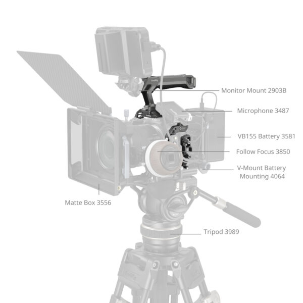 SmallRig HawkLock Quick Release Cage Kit for Canon EOS R5 Mark II 5029 - Image 6