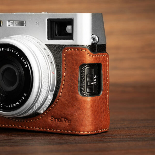 SmallRig Leather Half Case Kit for FUJIFILM X100VI (Brown) 4699 - Image 8