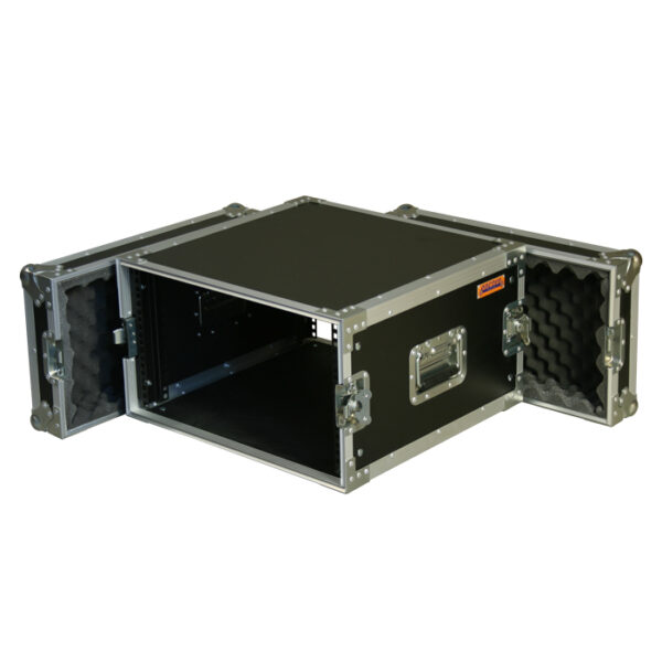 Encore 6RU Standard 19″ Rack Mount Case; 500mmD (excluding Covers) – Black