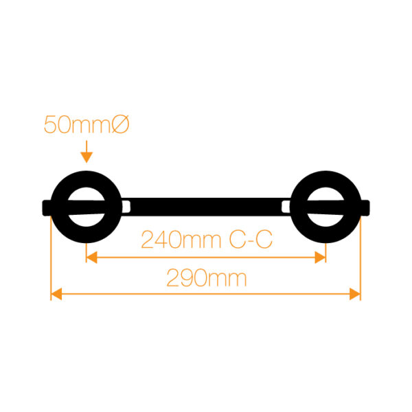 Global Truss F32 2 Way 90deg Corner with Spigots, Pins & R-Clips - Vertical - Image 2