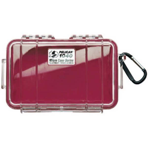 Pelican 1040 Micro Case Clear with Red