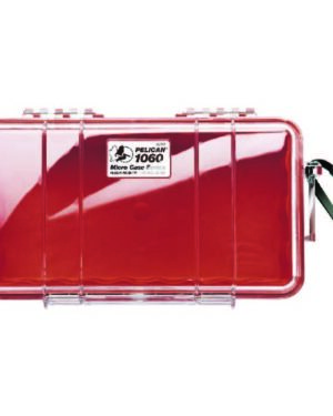 Pelican 1060 Micro Case Clear with Red
