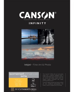 Canson Somerset Enhanced Satin White 225GSM A3 25 Sheets