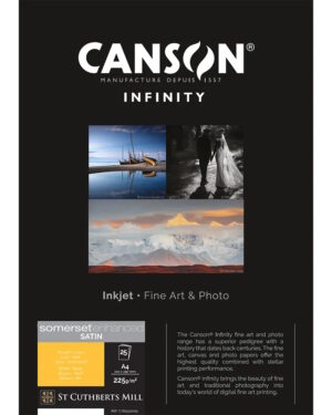 Canson Somerset Enhanced Satin White 225GSM A4 25 Sheets